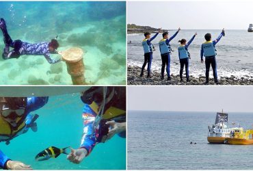 [澎湖旅遊]海底漫步 來澎湖非玩不可的海上活動 浮潛到海底郵筒寄明信片 搭乘千陽號當海賊王熱血一回