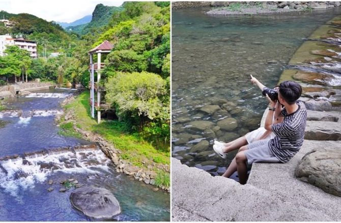 桃園景點 小烏來風景區 六月開放宇內溪戲水池 透明天空步道繩索吊橋 來一場沁涼的山谷洗禮