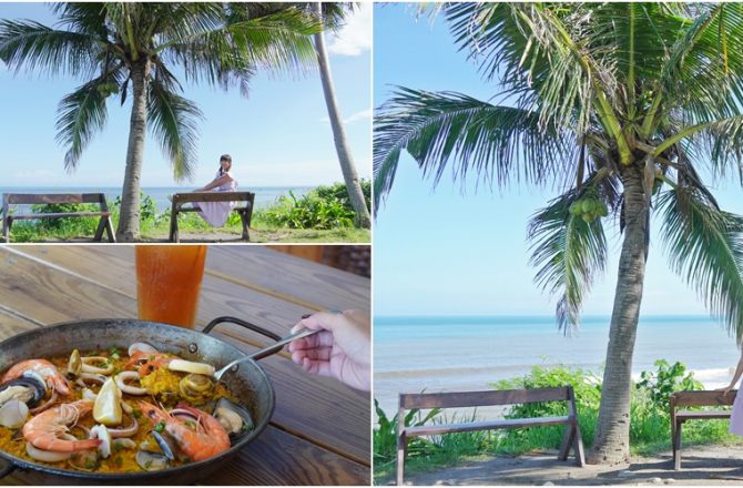 台東美食│都蘭海角咖啡，凝望一望無際的湛藍海景，品嚐西班牙風味海鮮。