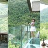 台北木柵[貓空威叔茶莊]可以眺望山景的玻璃茶屋，宛如漫步雲端的天空步道，貓空秘境餐廳。
