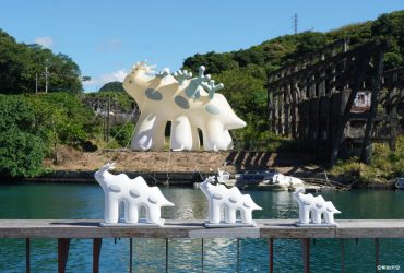 【2025基隆潮藝術】19件山海城的藝術展品，巨大光獸藏身廢墟，夜晚更精采，展場資訊與交通方式。