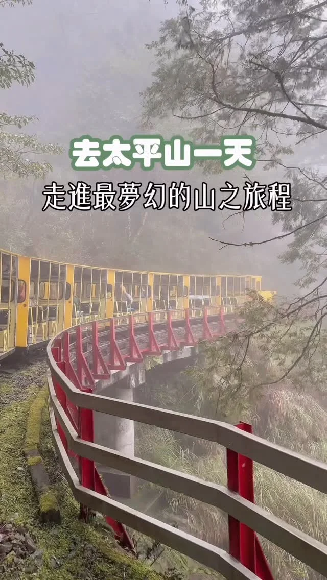 去太平山一天怎麼玩

走上太平山，只為搭上那台穿越山林的「蹦蹦車」。
昔日用來運送原木的小車，沒有窗，只有迎面而來的風與森林的氣息。黃色車廂搖搖晃晃地沿著山頭漫遊，鐵軌上清脆的蹦蹦聲，彷彿心跳與山林同步。抵達茂興懷舊步道，登上巨石的那一刻，身心彷彿都融入了這片沉靜的綠。

太平山的魅力就在於它的瞬息萬變。

全球最美步道之一的「見晴懷古步道」，依舊讓人難忘。
日光灑落在老鐵道上，每個轉角都是驚喜，每一眼望去都是能讓人屏住呼吸的畫面。

當山中霧氣緩緩升起，鳩之澤溫泉像坐落在仙境裡。就算不泡湯，看著暖霧穿梭林間，也足以洗去一身的疲倦。

山景會因天候變幻出不同的樣子。
今天是晴天的太平山，但無論是雨裡的、霧裡的，它都有讓人迷戀的理由。

🗻太平山國家森林遊樂區 @taipingshan100 
📍見晴懷古步道
📍太平山莊 蹦蹦車
📍茂興懷舊步道
📍雲海咖啡廳
📍鳩之澤 

想要了解更多太平山景點，留言「太平山」我將傳完整遊程給你們。

#太平山
#宜蘭 
#蹦蹦車 
#見晴步道 
#鳩之澤